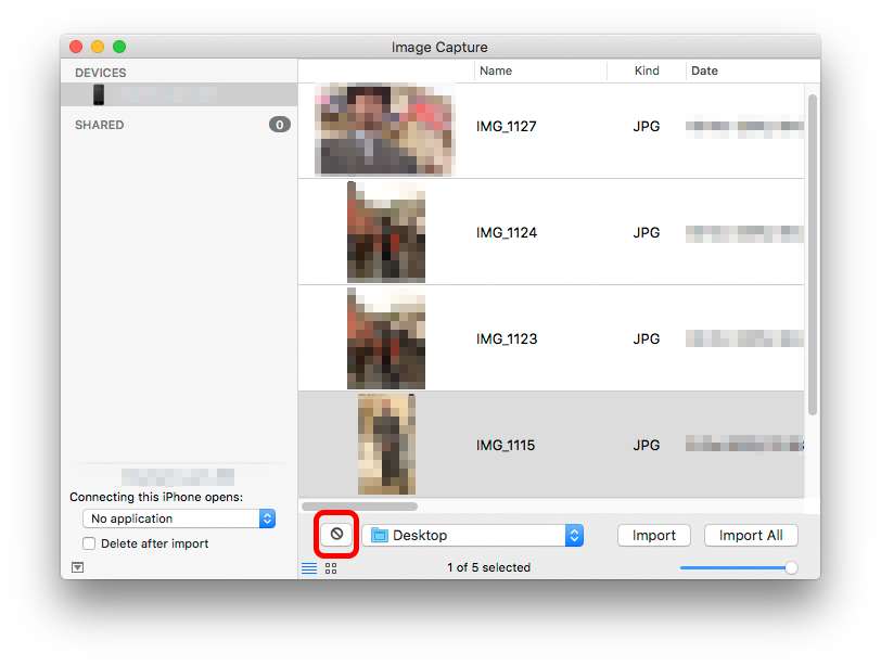 iphone does not show on photos app on mac for imports